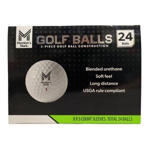 Member's Mark Soft Feel Blended Urethane Golf Balls, 24 Balls